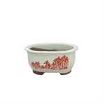 Rouge Paysage japonais - 10 x 8 x H5 cm