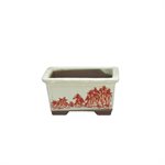 Rouge Paysage japonais - 10 x 8 x H5 cm