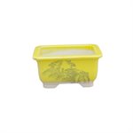 Bonsai Pot - Yellow Japanese Landscape - 10 x 8 x H5 cm