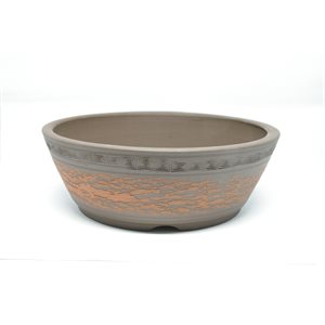 Tokoname Rond Brun / Orange S17 /  M21.5 /  L26 /  XL30.5 cm