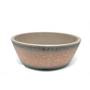 Tokoname Rond Brun / Orange S17 /  M21.5 /  L26 /  XL30.5 cm