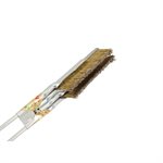 Brass Brush double lines 220 mm